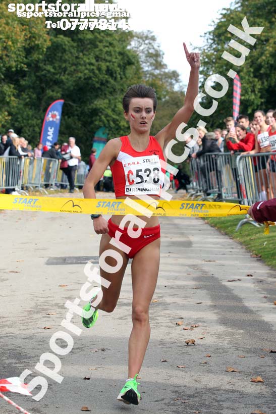 Womens under-17 3 stage road relay, 2019 ERRA 6 and 4 Stage Relay and Young Athletes.  Photo: David T. Hewitson/Sports for All Pics